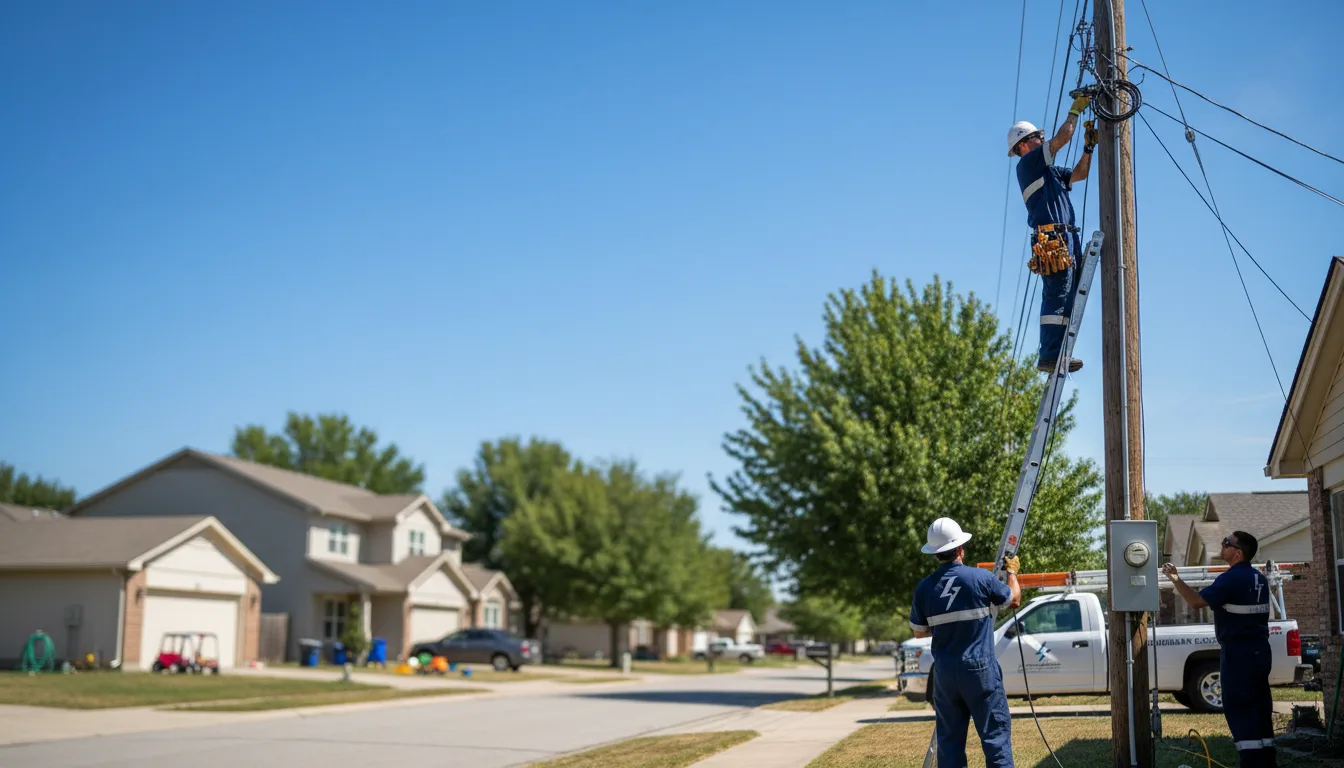 Residential electrician providing installation services in Munroe Falls, OH